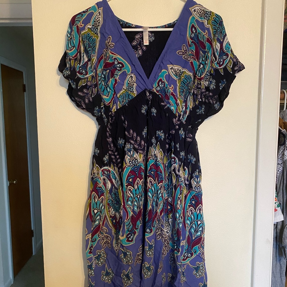 Floral short sleeve dress